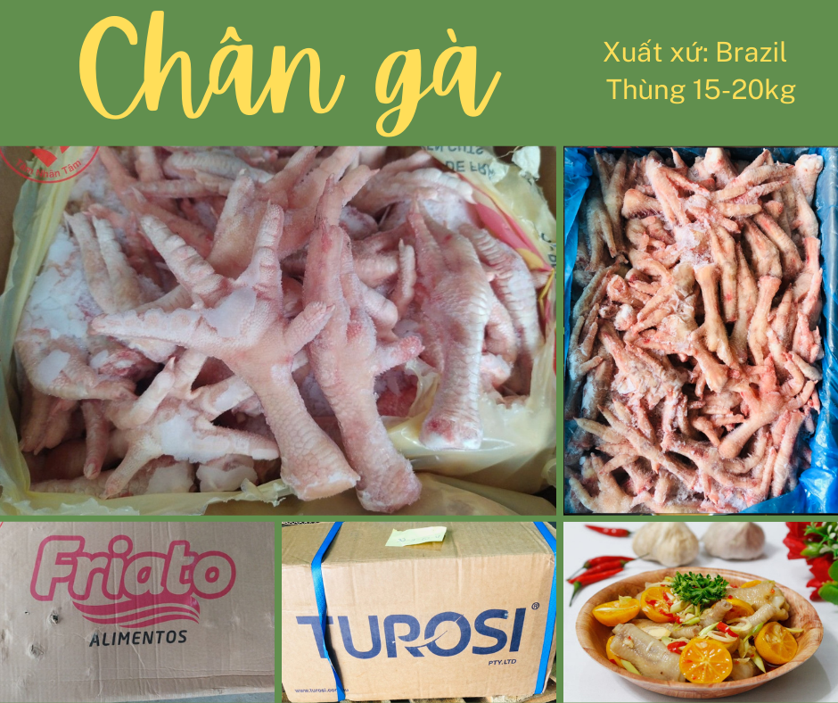 Chân Gà Đông Lạnh Nhập Khẩu